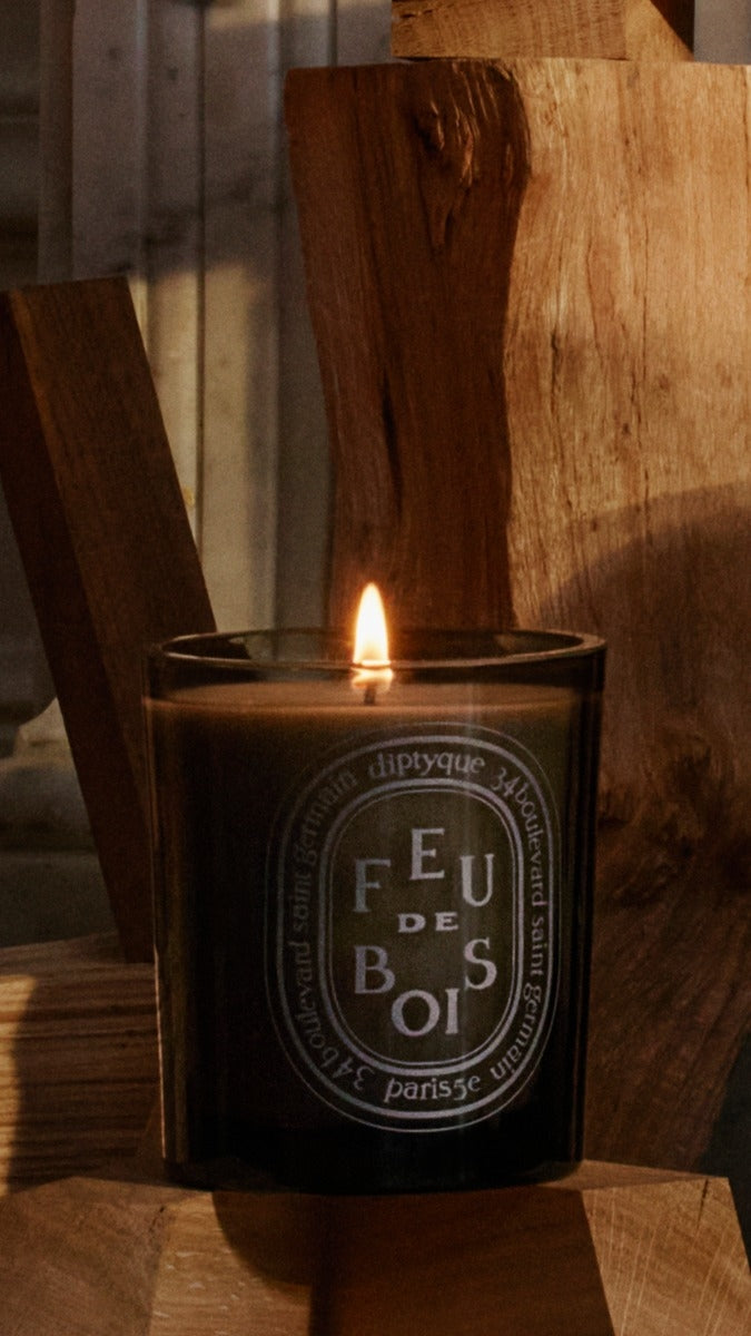 Diptyque Paris Feu De Bois Wood Heat Medium Candle