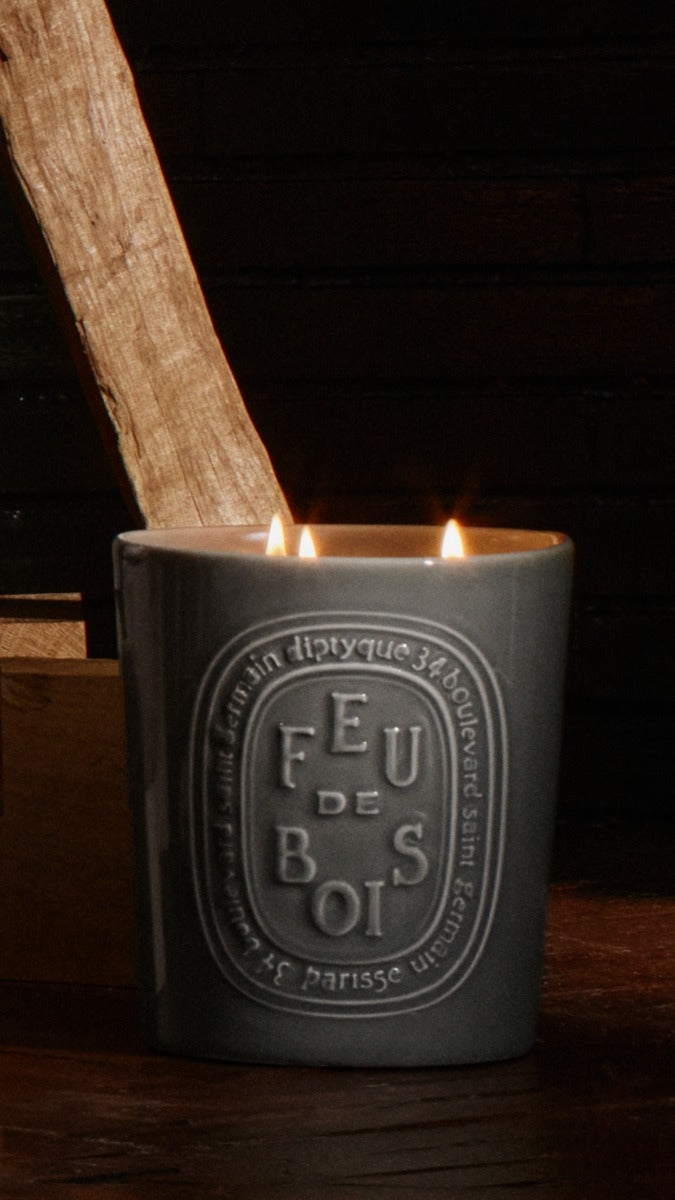 Diptyque Paris Feu De Bois Wood Heat Large Candle