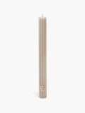 Diptyque Paris Feu De Bois / Wood Heat Scented Ribbed Taper Candle Limited Edition