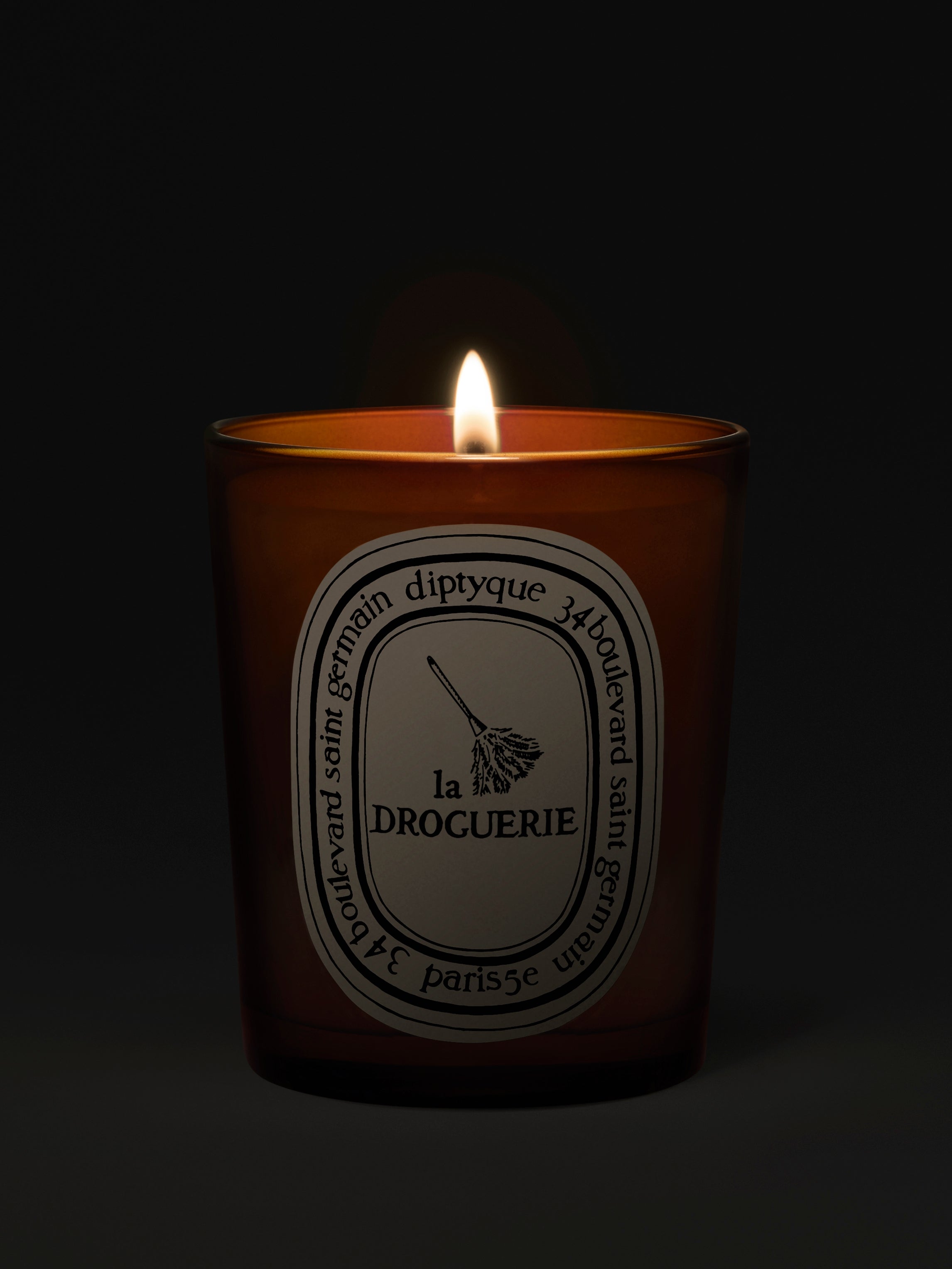 Diptyque Paris La Home Care Odor Removing Candle with Basil