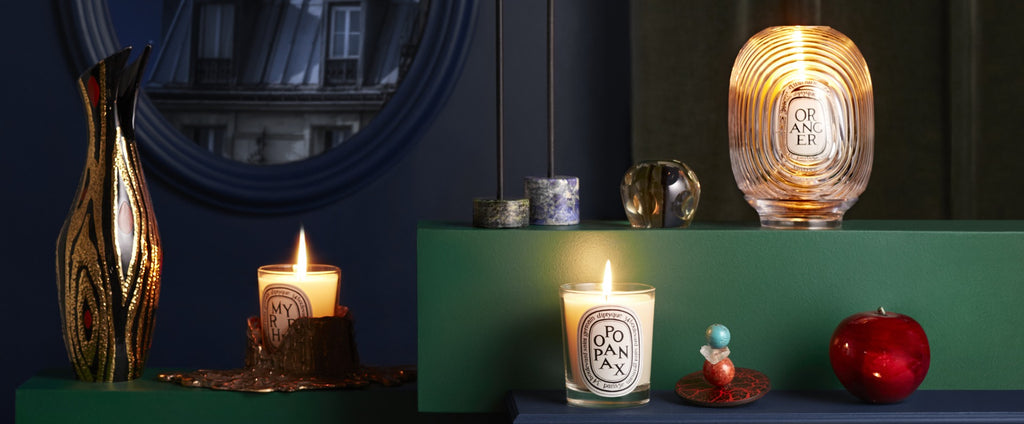 Diptyque Paris Small Gold Bronze Candle Holder for Classic Candles