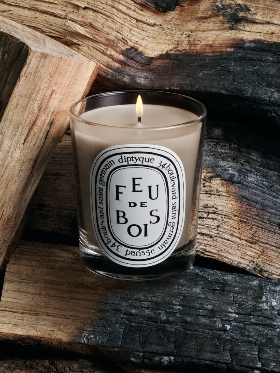 Diptyque Paris Feu De Bois Wood Heat Small Candle