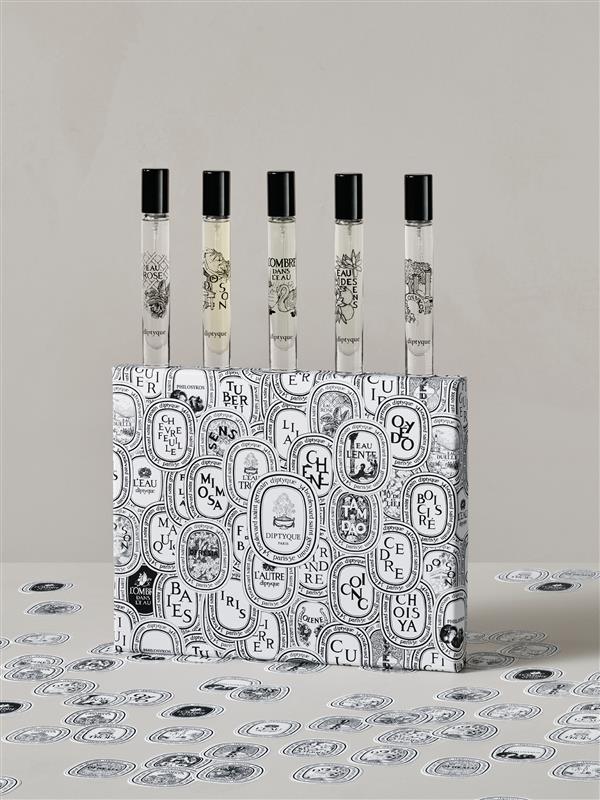 Diptyque Paris Set of 5 Eaux De Toilette to Compose